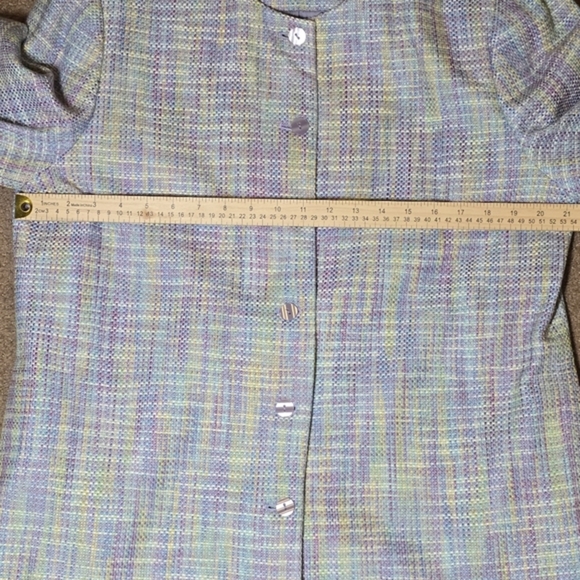 Alfred Dunner Multicolor Tweed Blazer size 14 - Picture 5 of 8